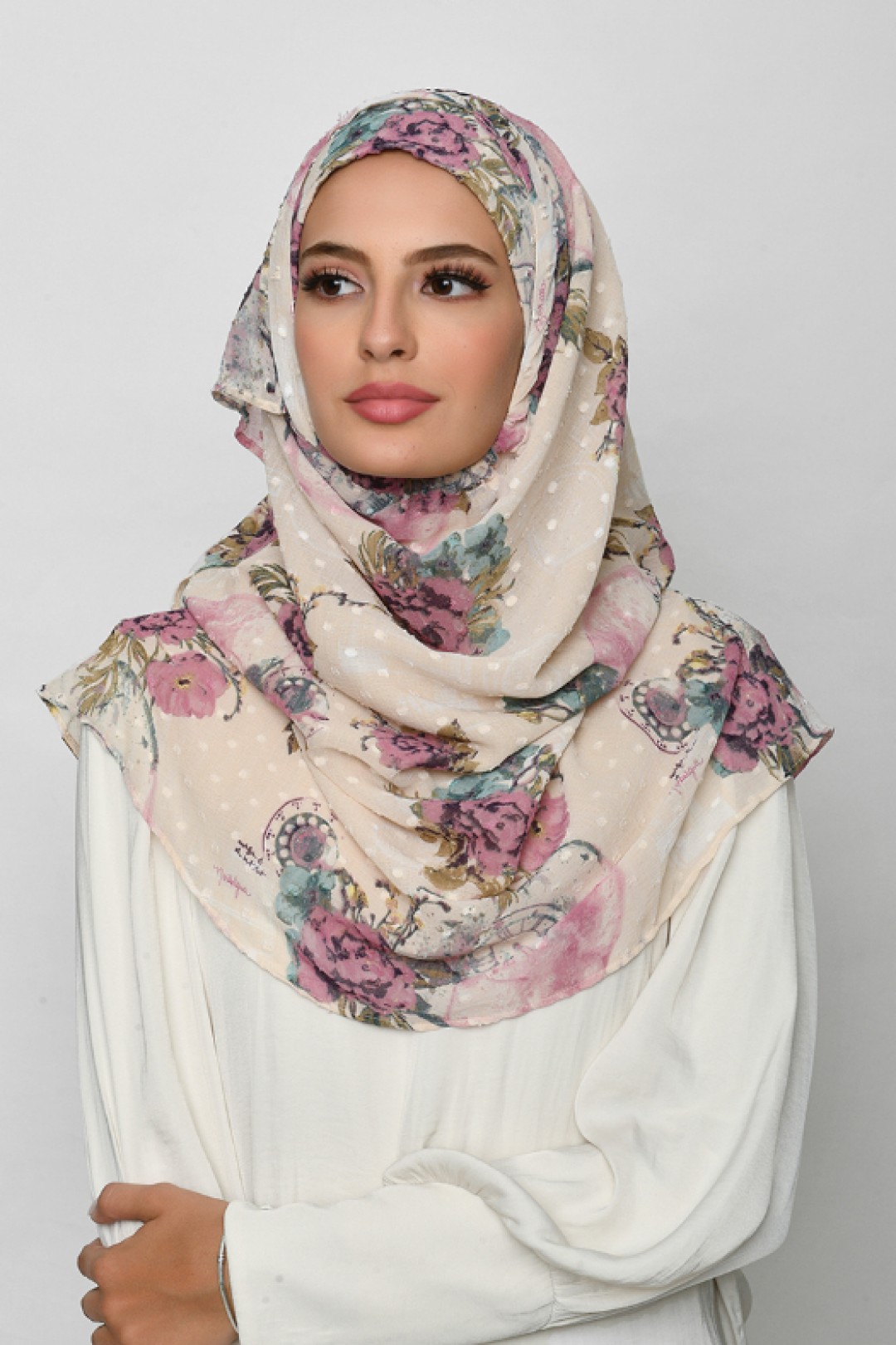 Blast From The Past - Mosaic Butti Chiffon - Face Mask