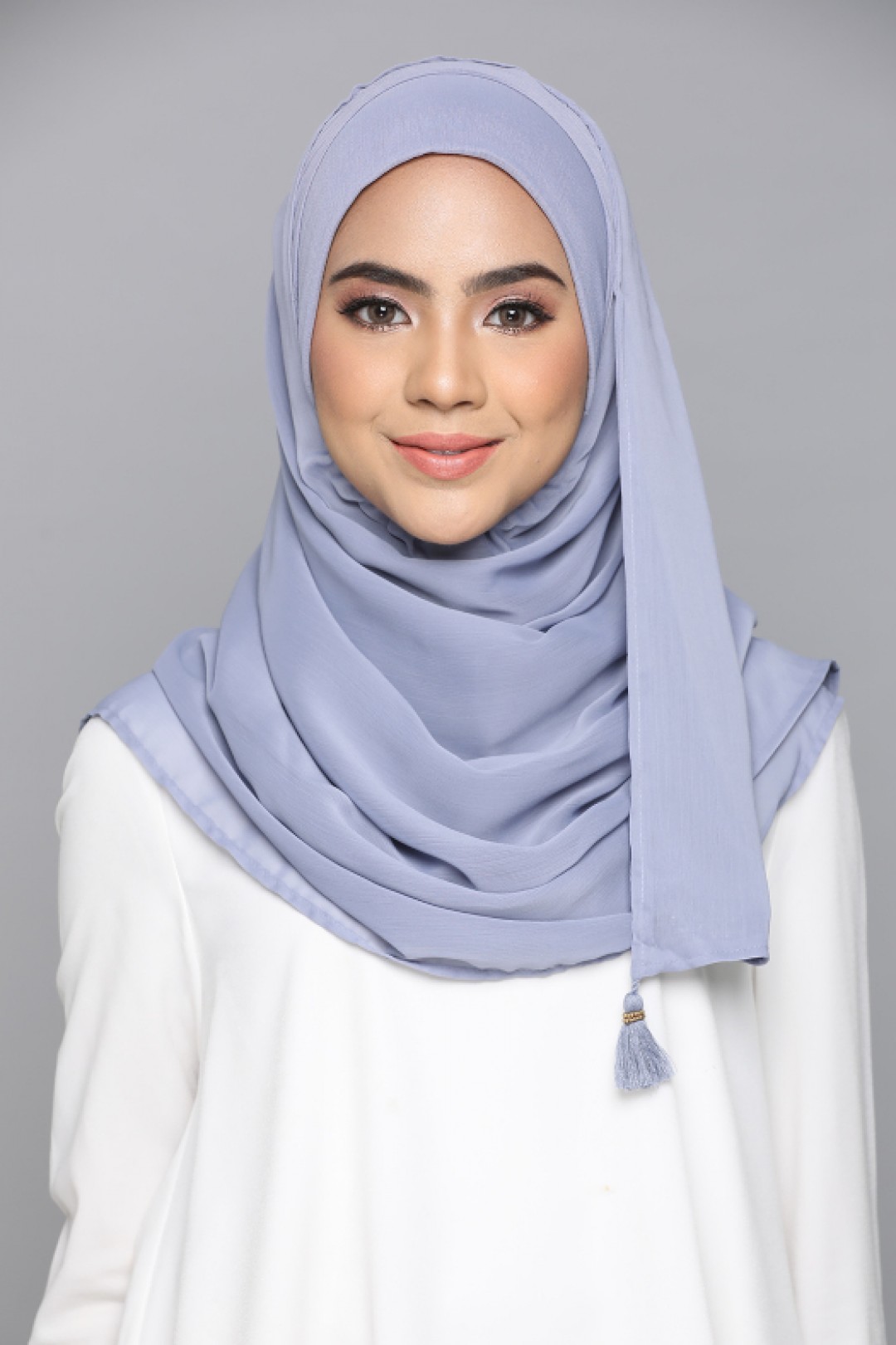 Blue Granite - Plain Smooth Chiffon