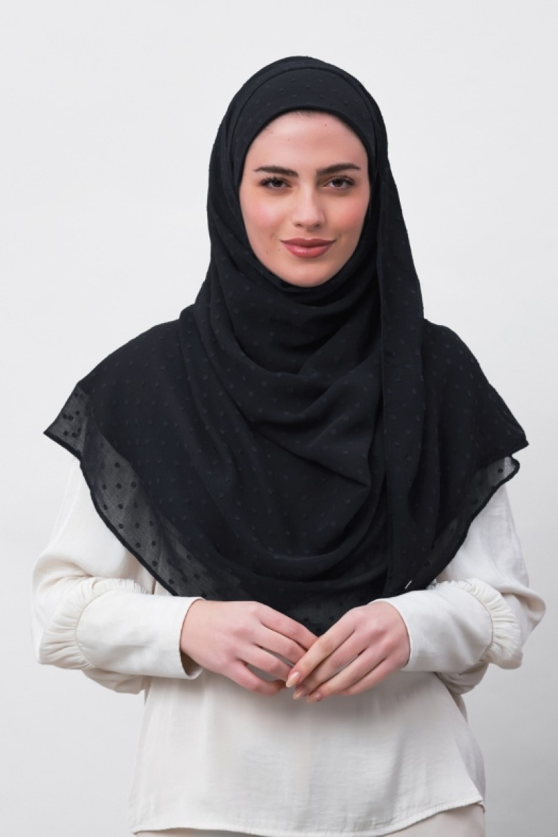 Granite - Plain Mosaic Butti Chiffon