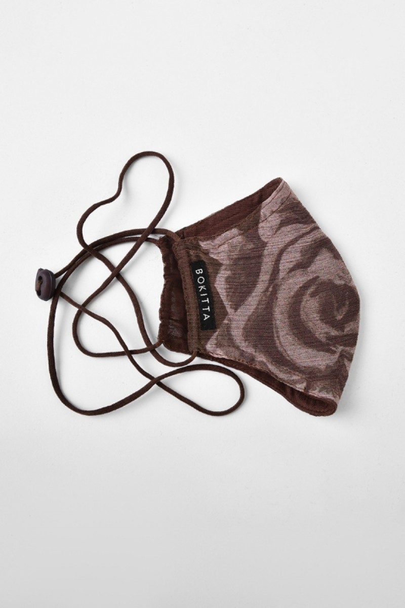 Canyon Rose - Printed Crinkled Chiffon