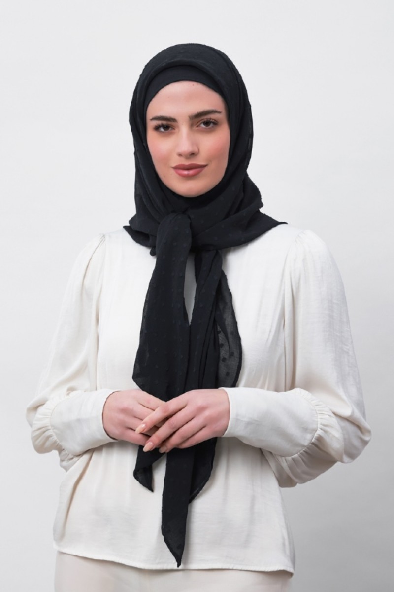 Granite - Plain Mosaic Butti Chiffon