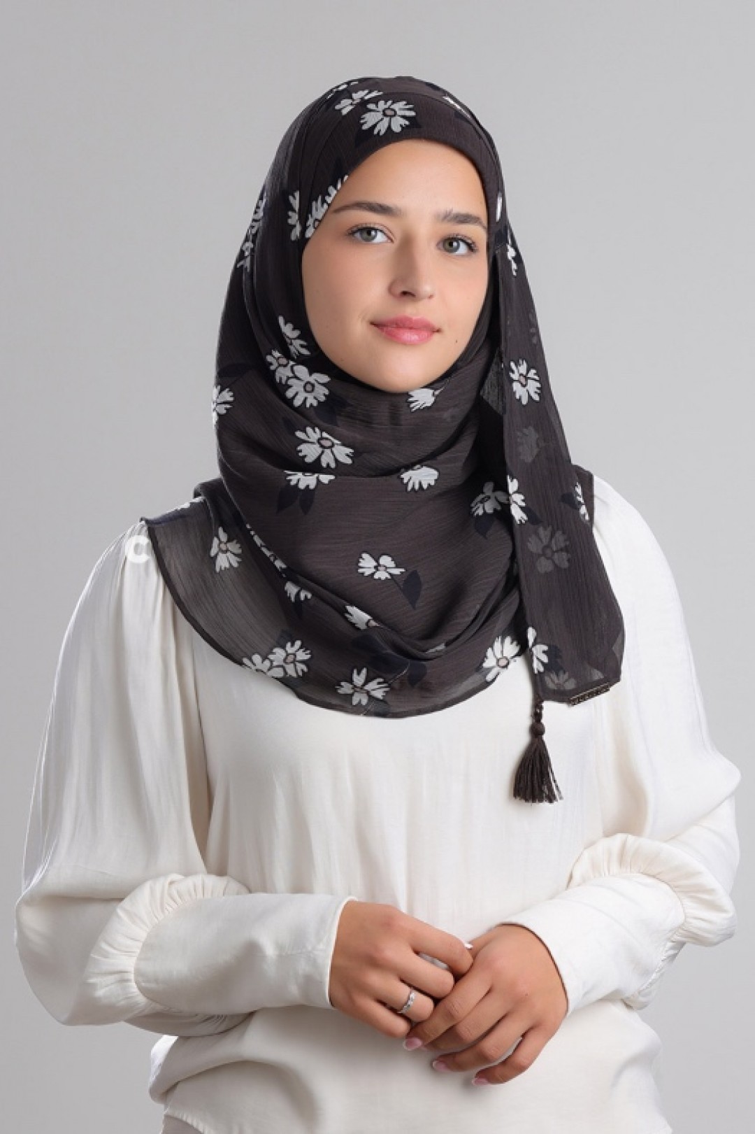 Chocodaze - Printed Plus Crinkled Chiffon