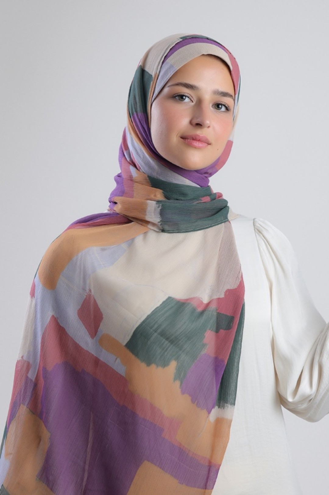 Cocktail - Printed Plus Crinkled Chiffon
