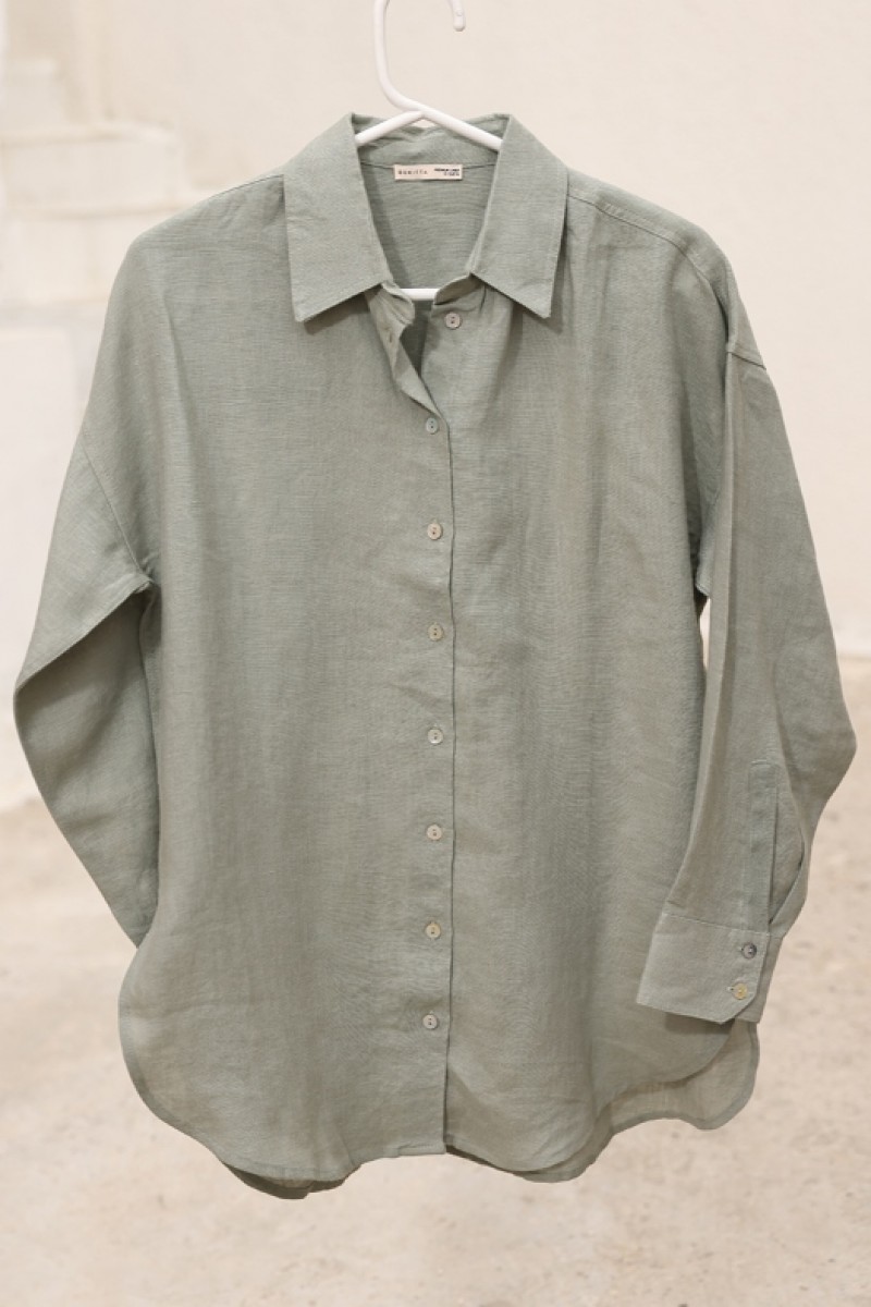Sage - Plain Premium Linen