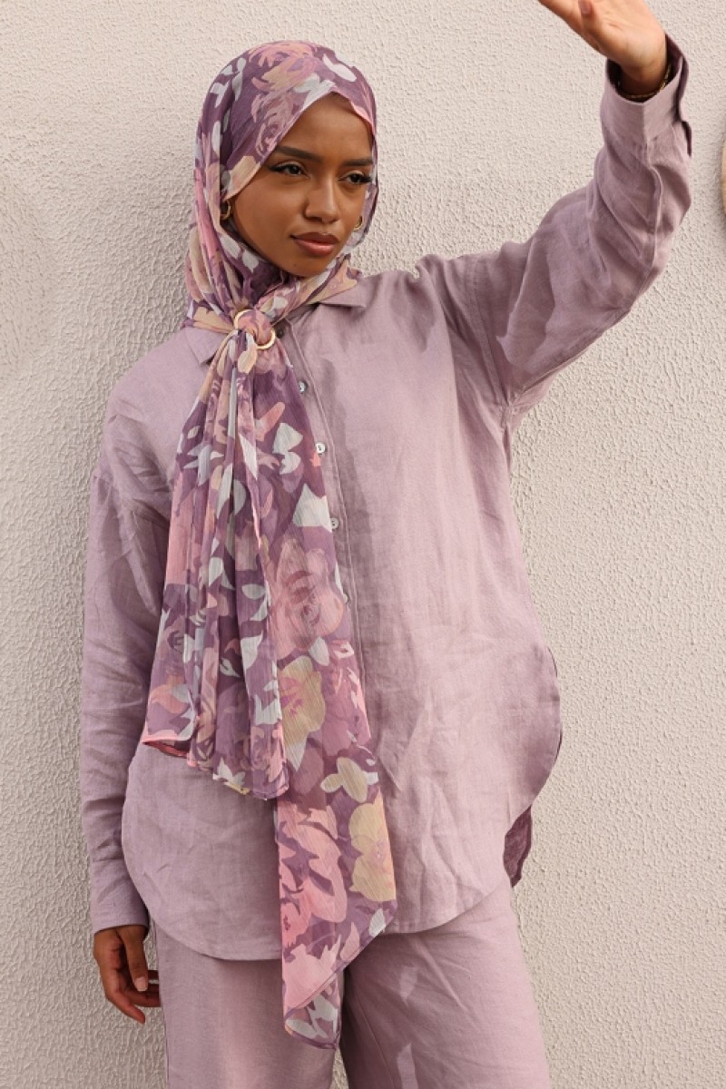 Lilac - Plain Premium Linen