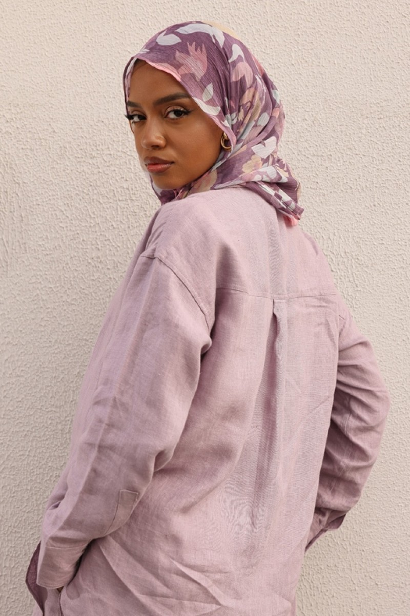 Lilac - Plain Premium Linen