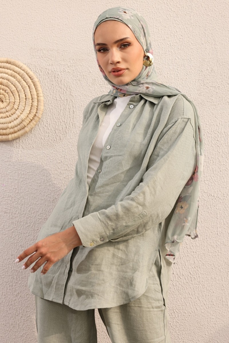 Sage - Plain Premium Linen