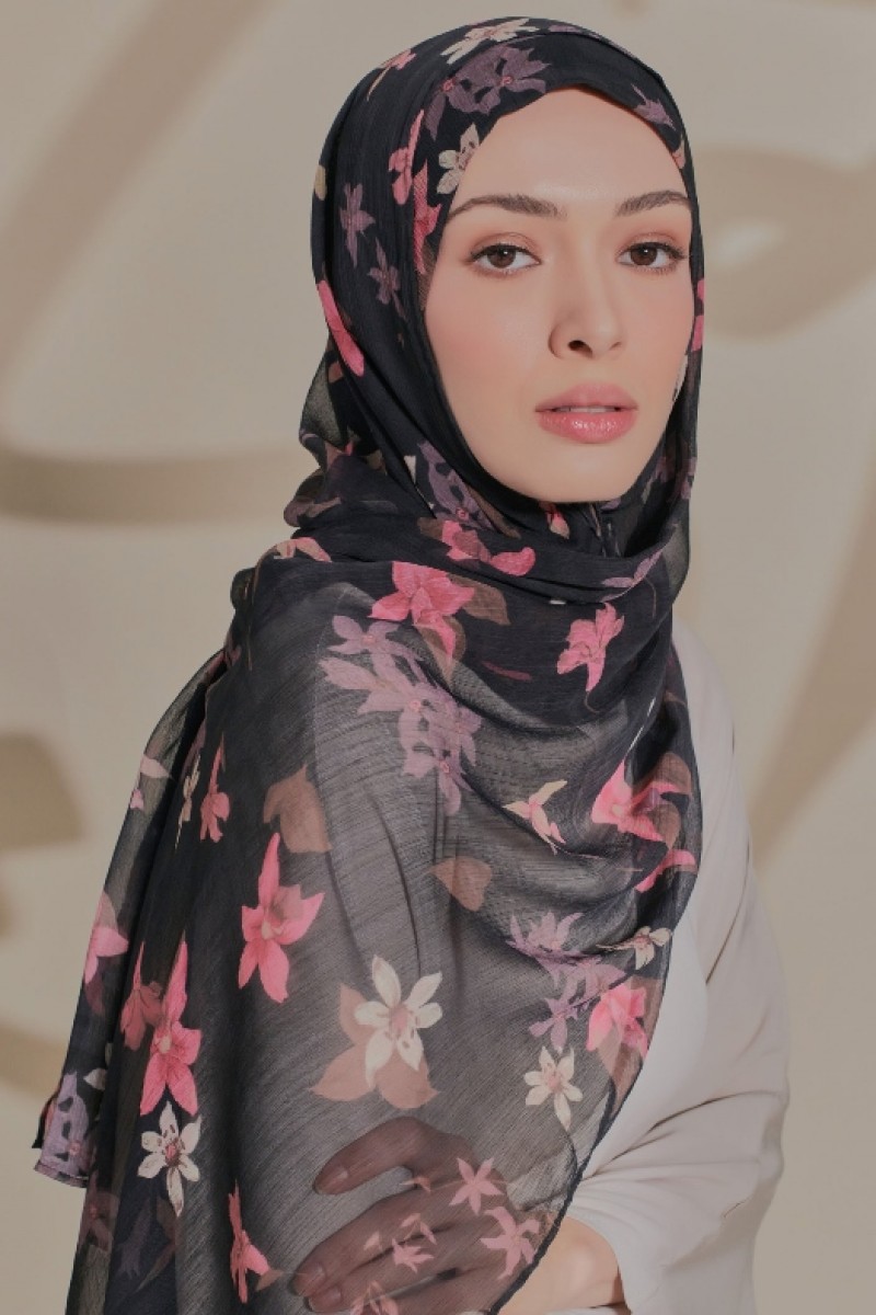 Daffodil - Printed Crinkled Chiffon