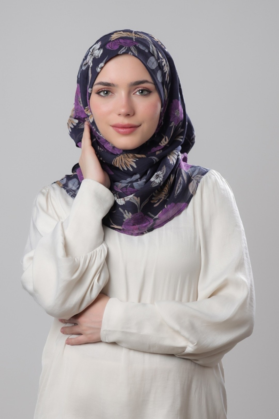 Daisypop - Printed Plus Crinkled Chiffon