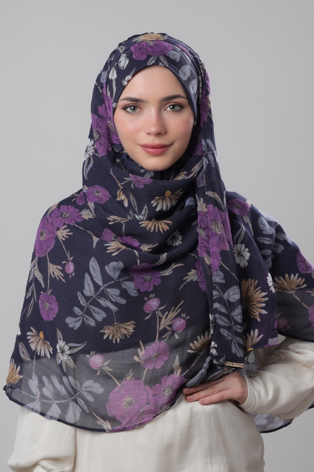 Daisypop - Printed Plus Crinkled Chiffon