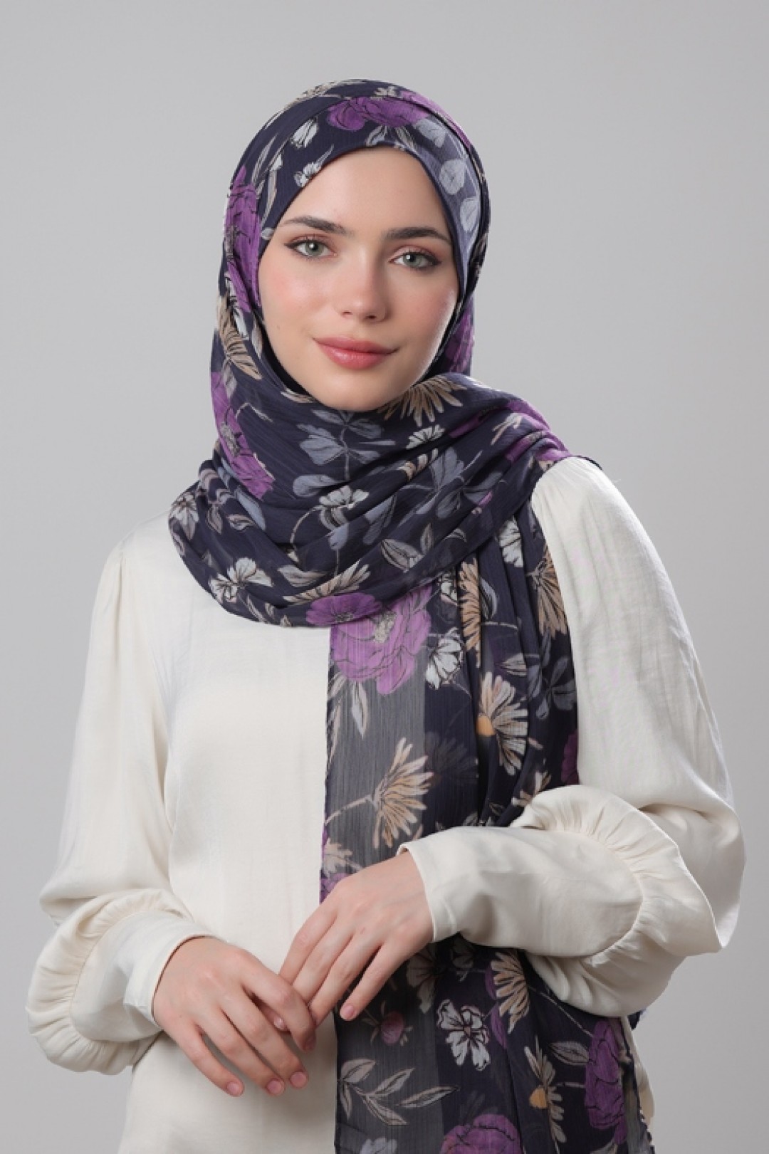 Daisypop - Printed Plus Crinkled Chiffon