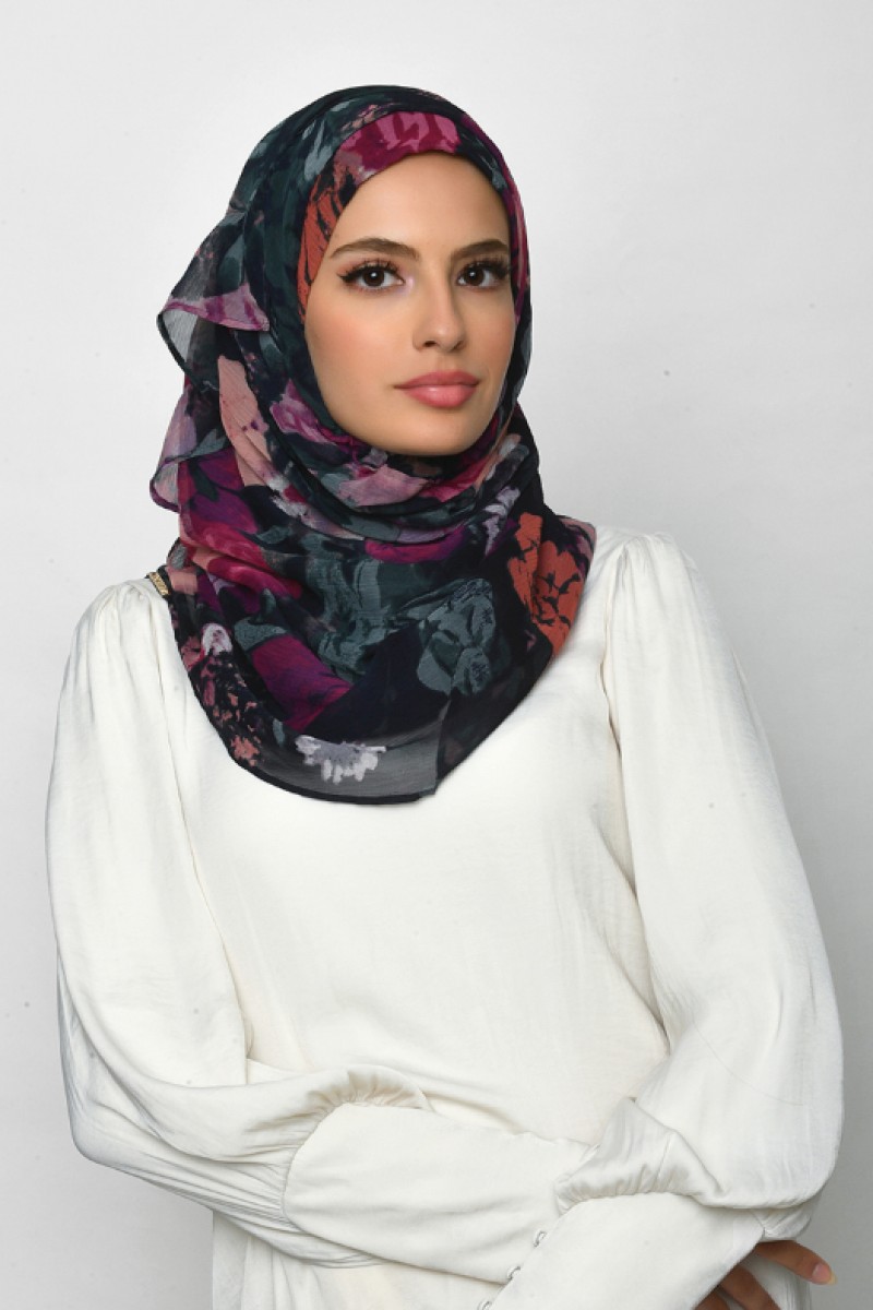 Drawover - Crinkled Chiffon - Face Mask