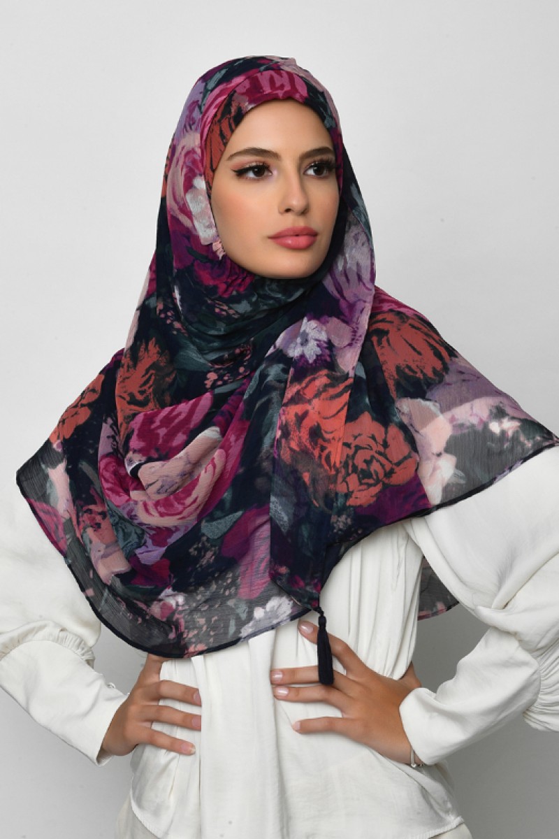 Drawover - Crinkled Chiffon - Face Mask