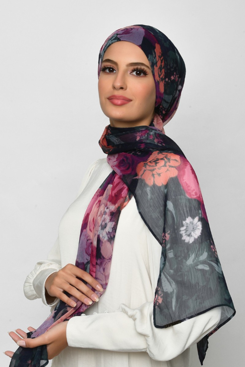 Drawover - Crinkled Chiffon - Face Mask