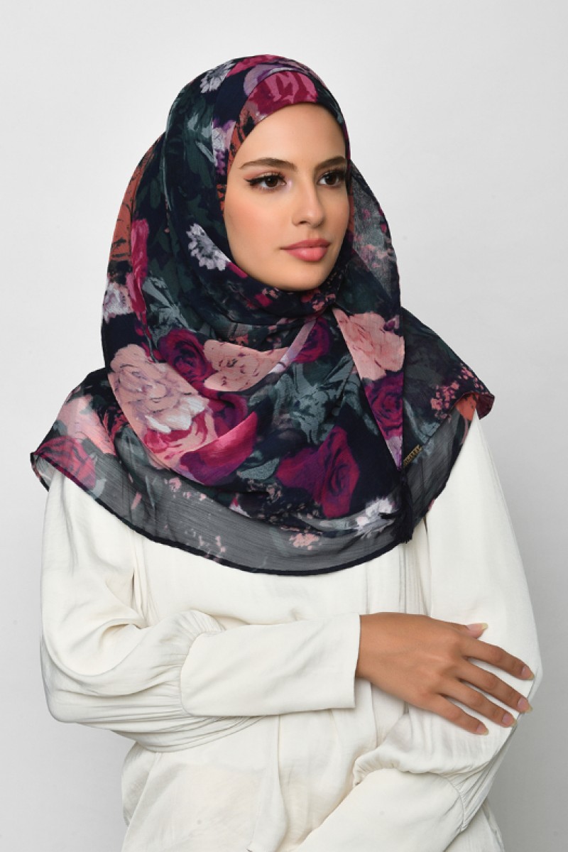 Drawover - Crinkled Chiffon - Face Mask