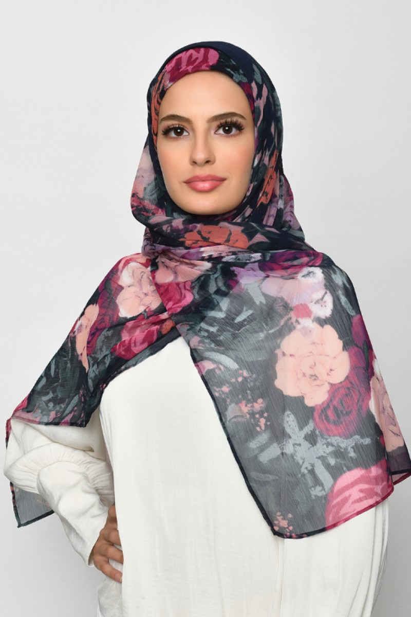 Drawover - Crinkled Chiffon - Face Mask