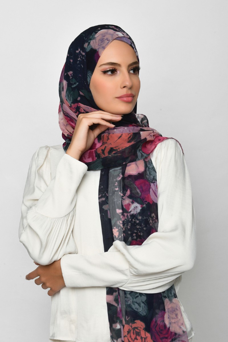 Drawover - Crinkled Chiffon - Face Mask