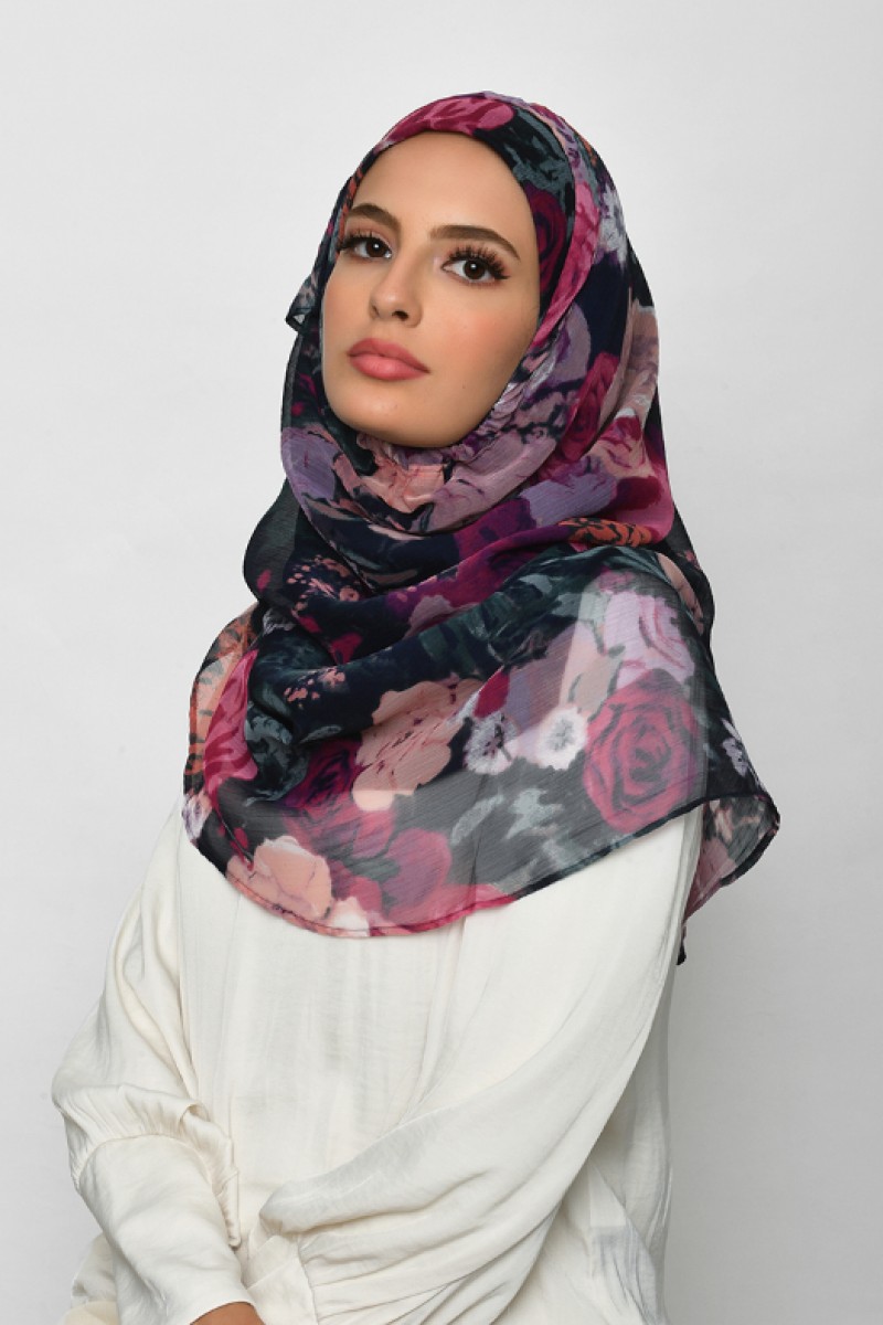 Drawover - Crinkled Chiffon - Face Mask