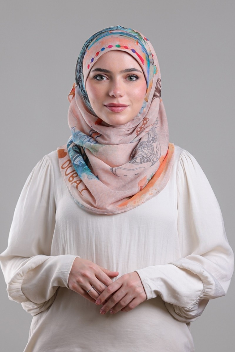 Dubai - Printed Crinkled Chiffon