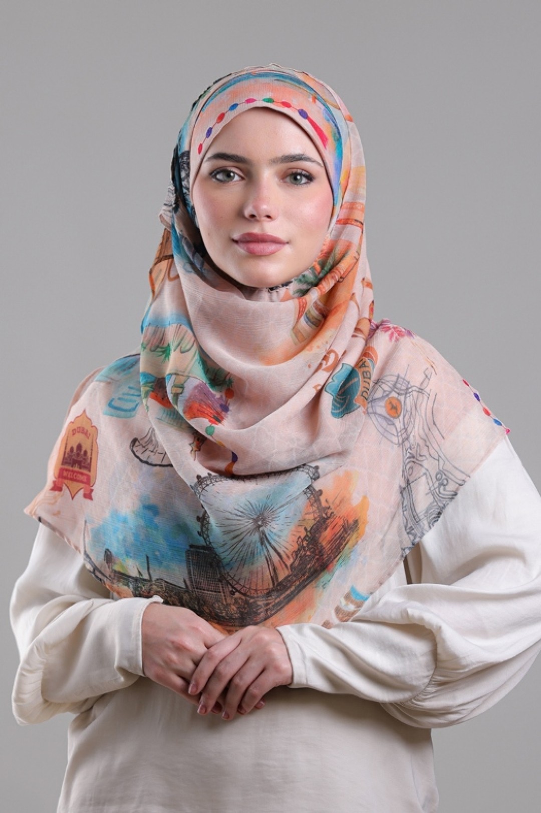 Dubai - Printed Crinkled Chiffon
