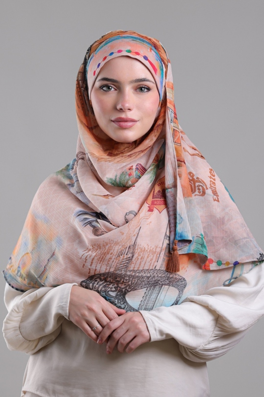 Dubai - Printed Crinkled Chiffon