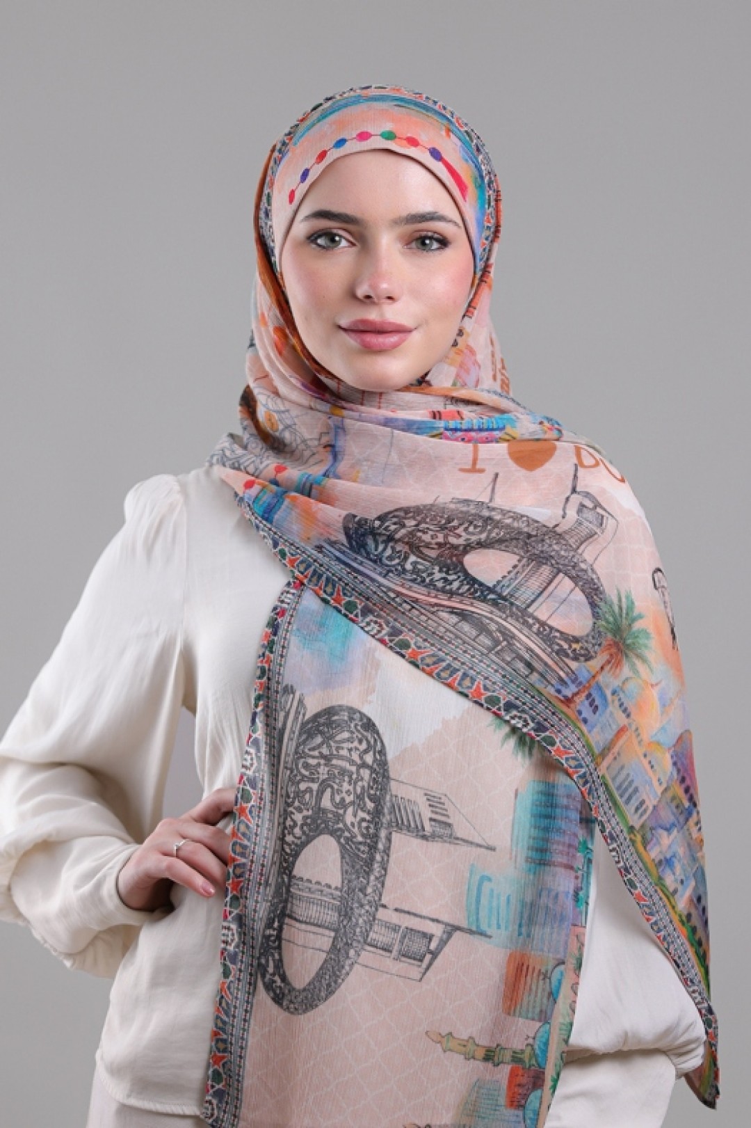 Dubai - Printed Crinkled Chiffon