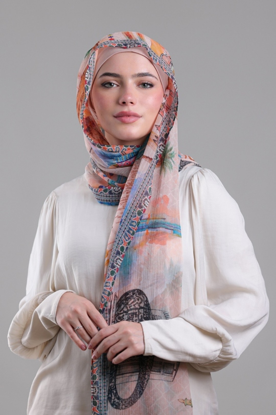 Dubai - Printed Crinkled Chiffon