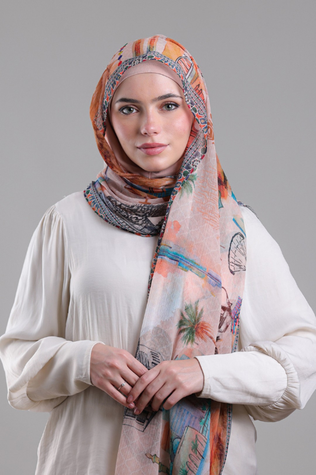 Dubai - Printed Crinkled Chiffon
