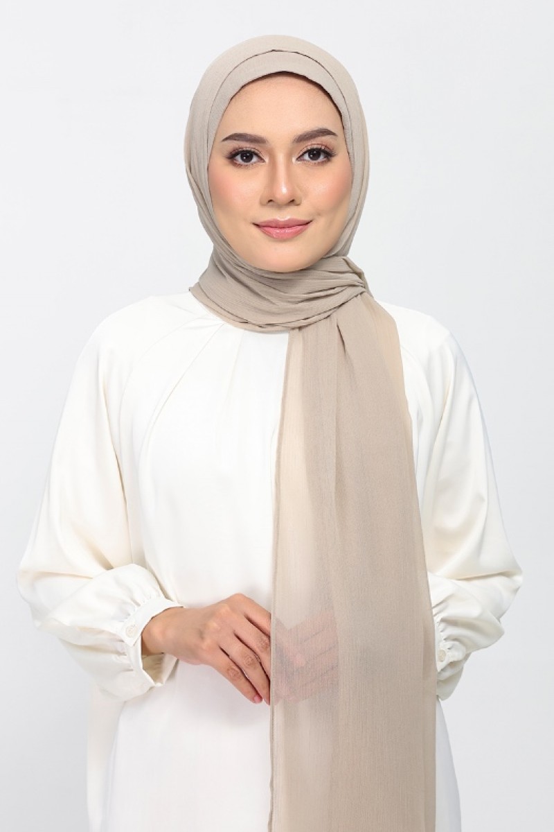 Dune - Plain Crinkled Chiffon