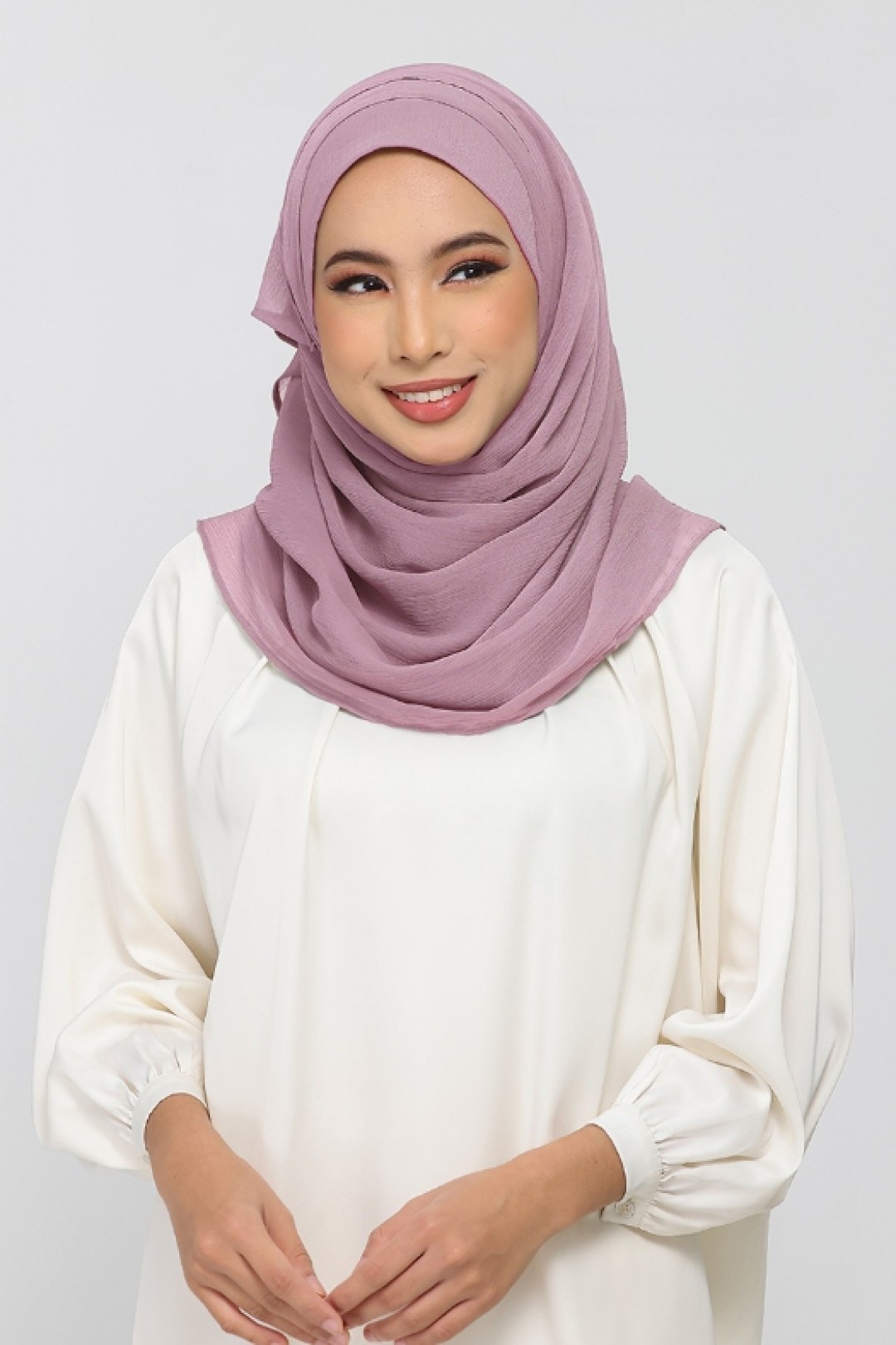 Elderberry - Plain Crinkled Chiffon