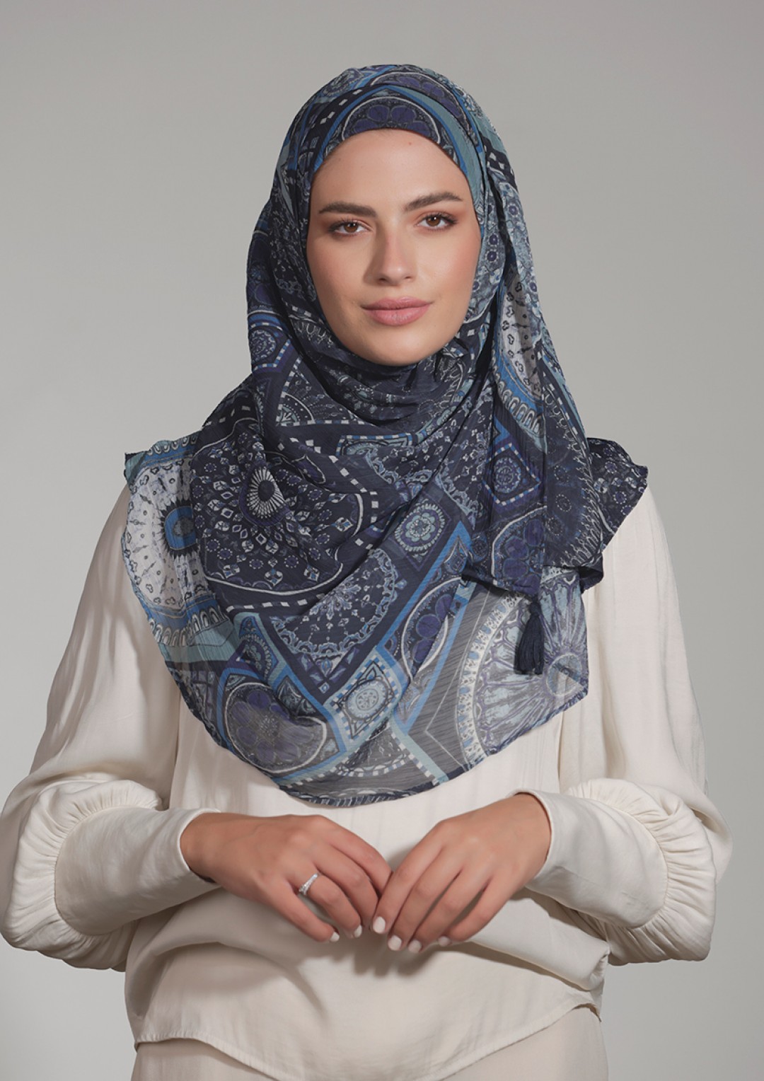 Ertugrul - Printed Crinkled Chiffon