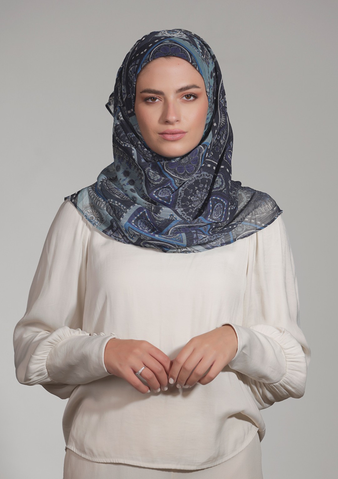 Ertugrul - Printed Crinkled Chiffon