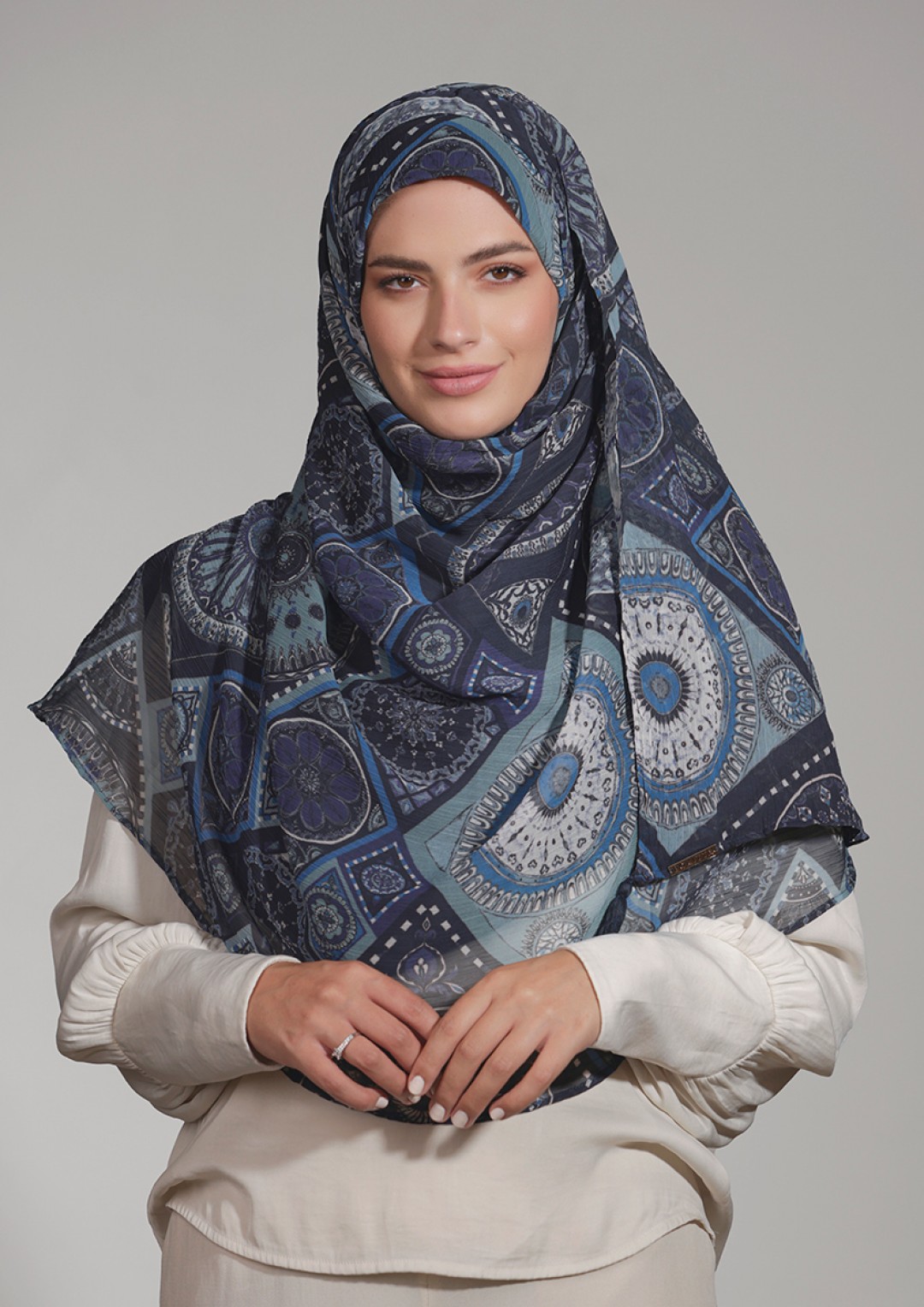 Ertugrul - Printed Crinkled Chiffon