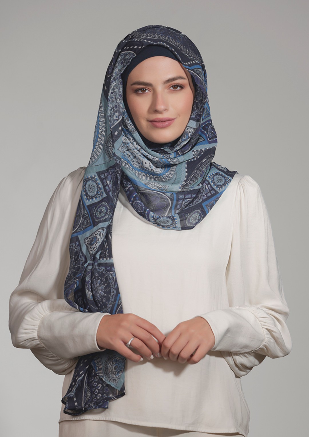 Ertugrul - Printed Crinkled Chiffon