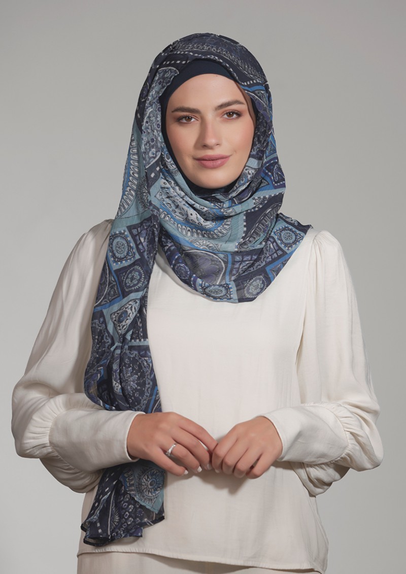 Ertugrul - Printed Crinkled Chiffon