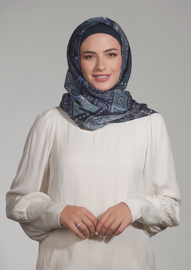 Ertugrul - Printed Crinkled Chiffon