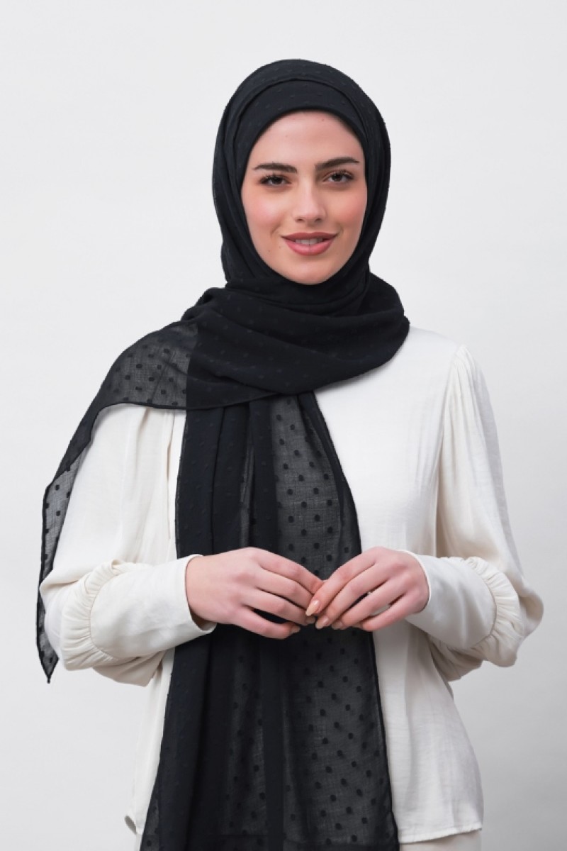 Granite - Plain Mosaic Butti Chiffon