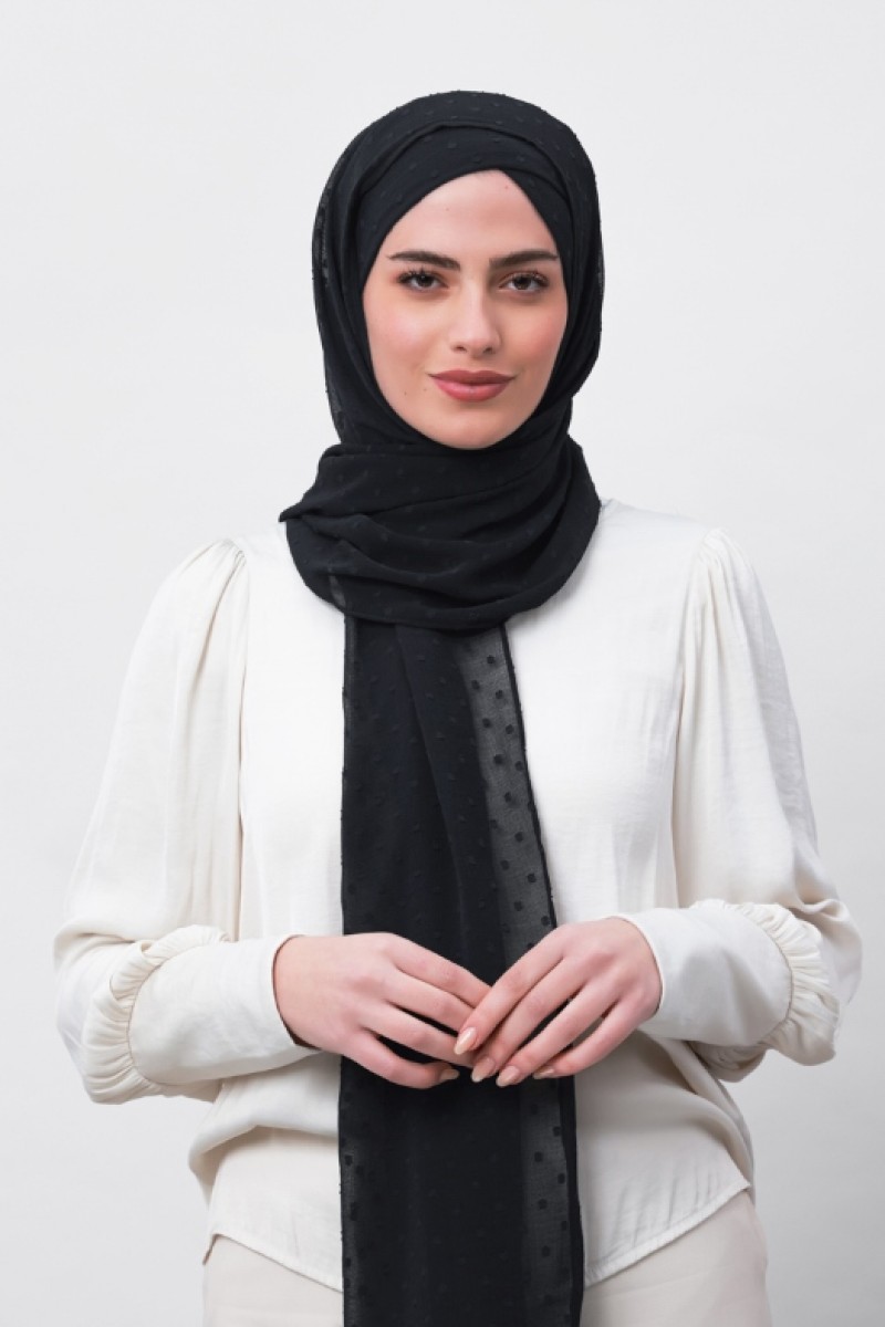 Granite - Plain Mosaic Butti Chiffon