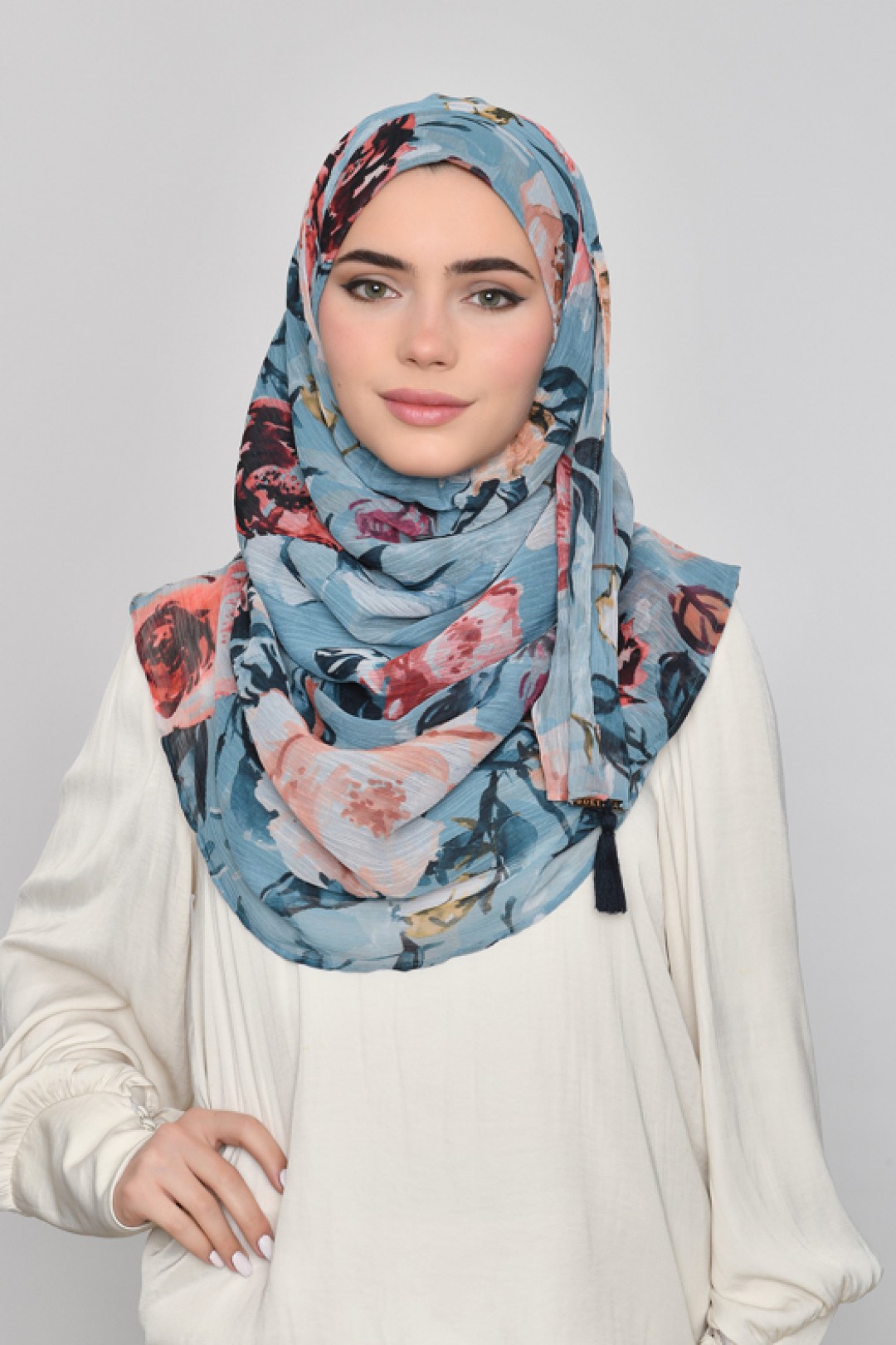 Fayrooz - Printed Crinkled Chiffon