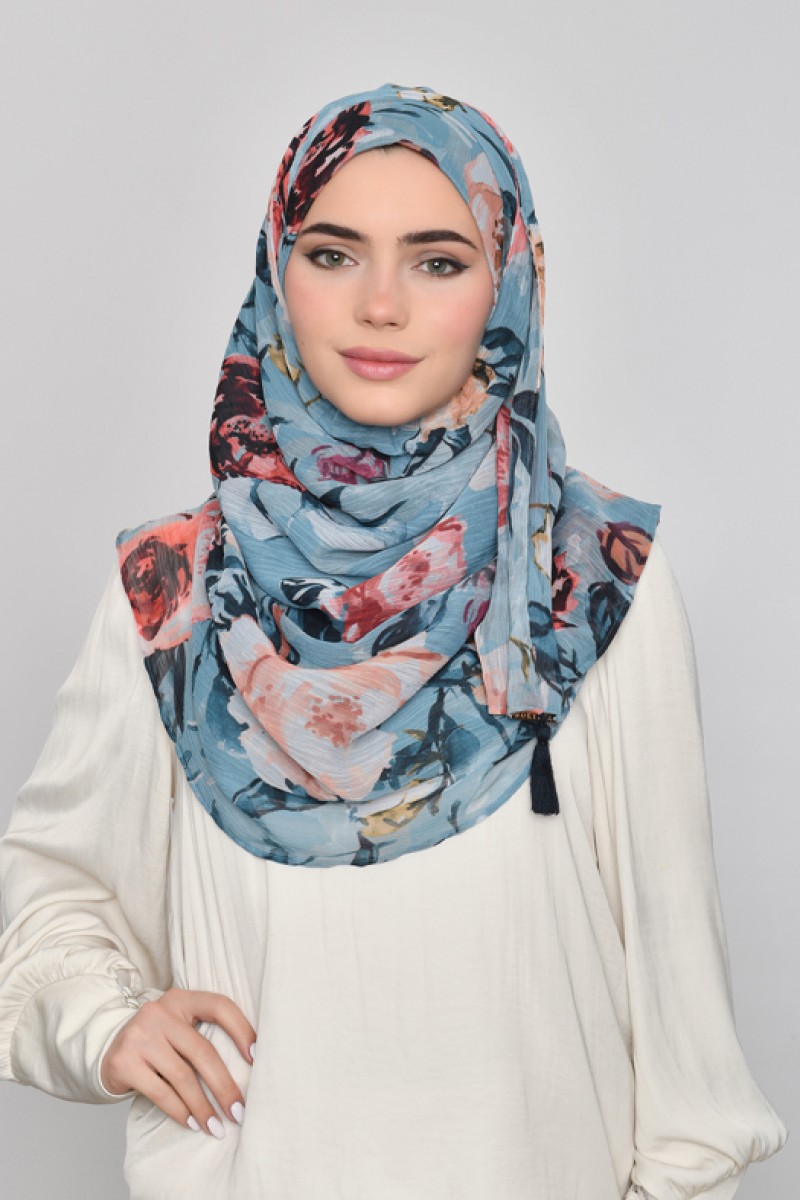 Fayrooz - Printed Crinkled Chiffon