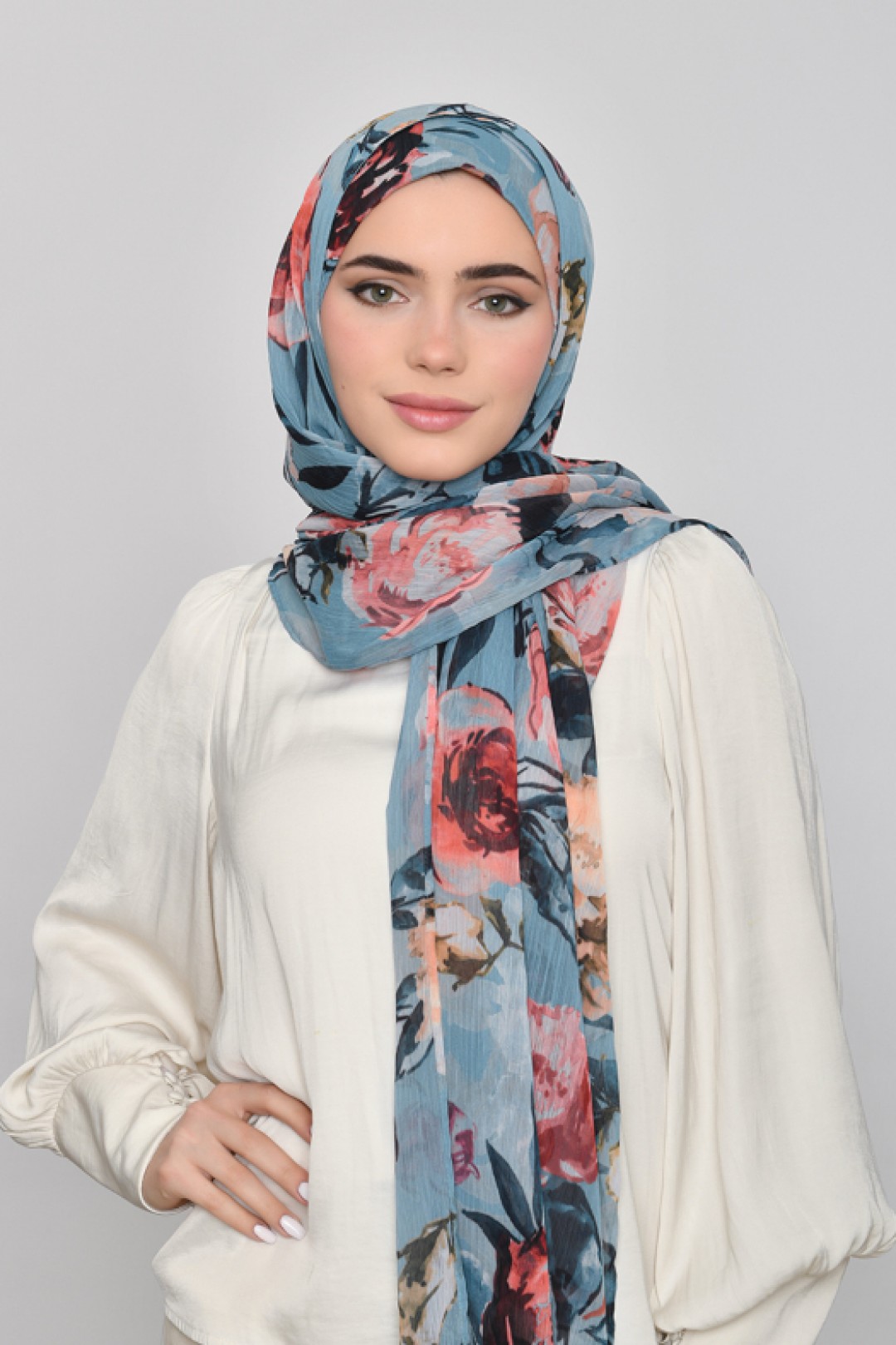 Fayrooz - Printed Crinkled Chiffon