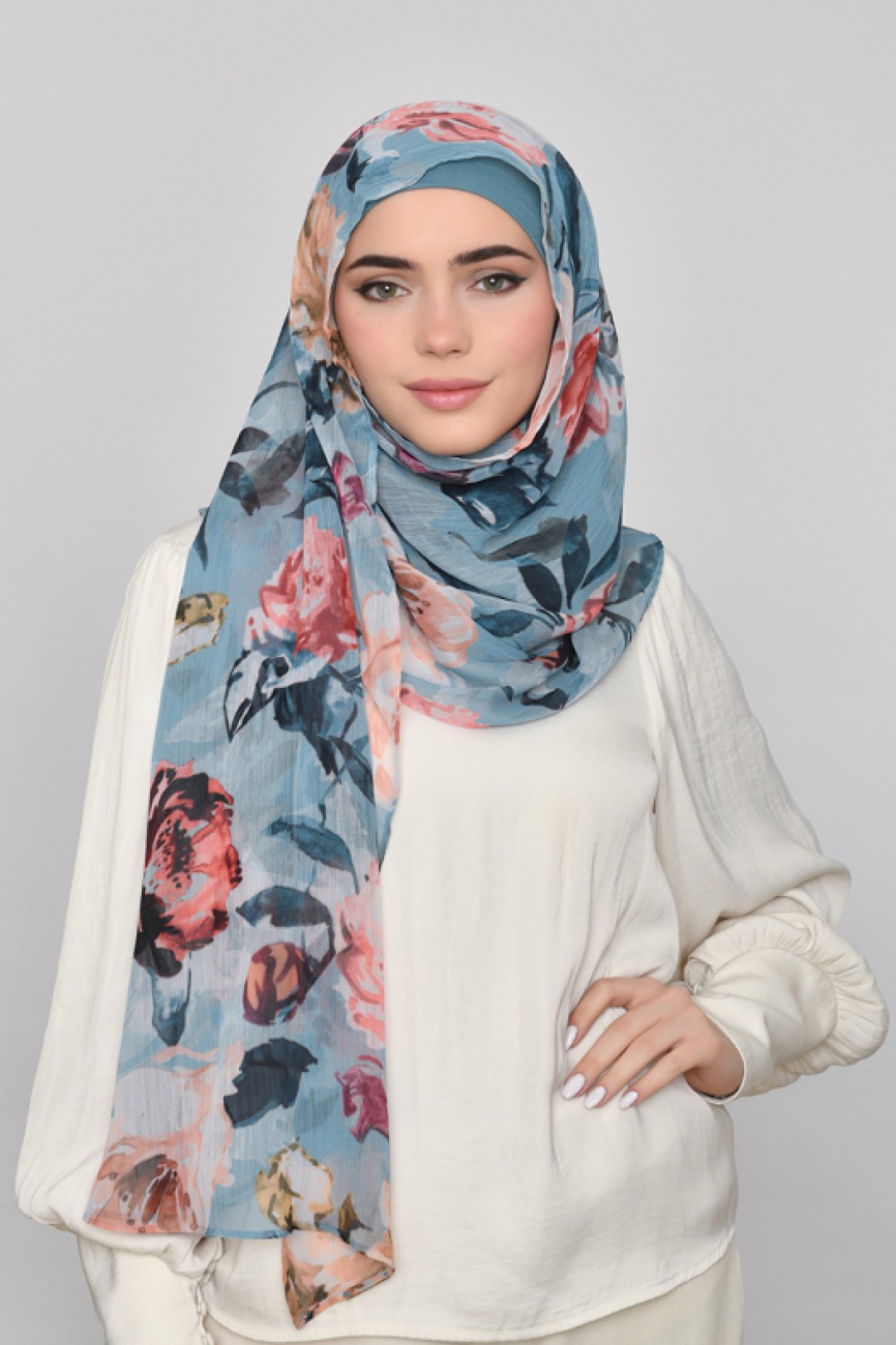 Fayrooz - Printed Crinkled Chiffon