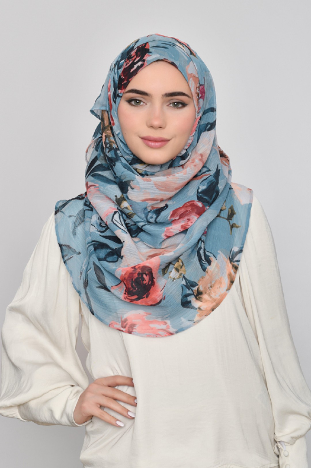 Fayrooz - Printed Crinkled Chiffon