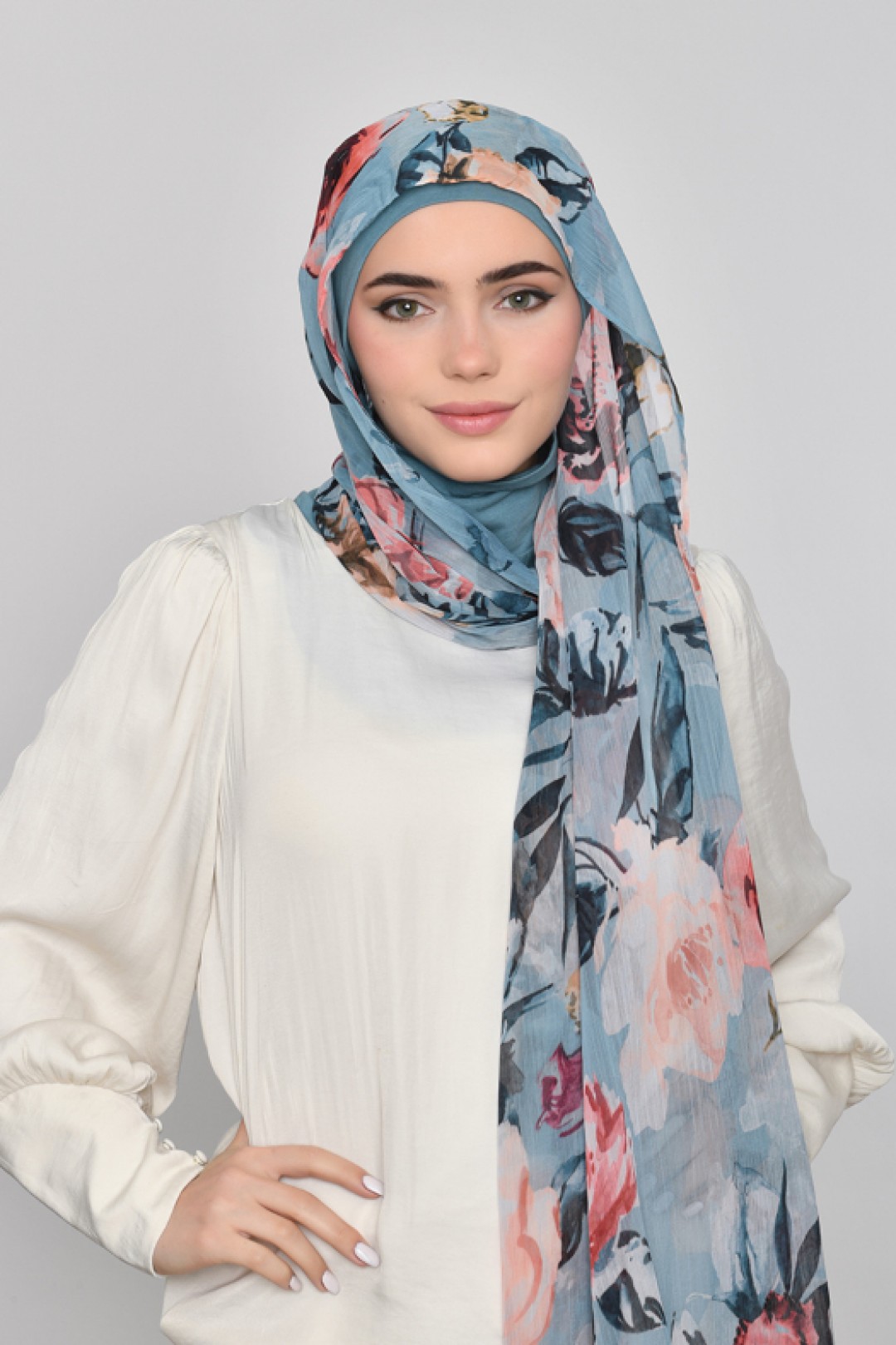 Fayrooz - Printed Crinkled Chiffon