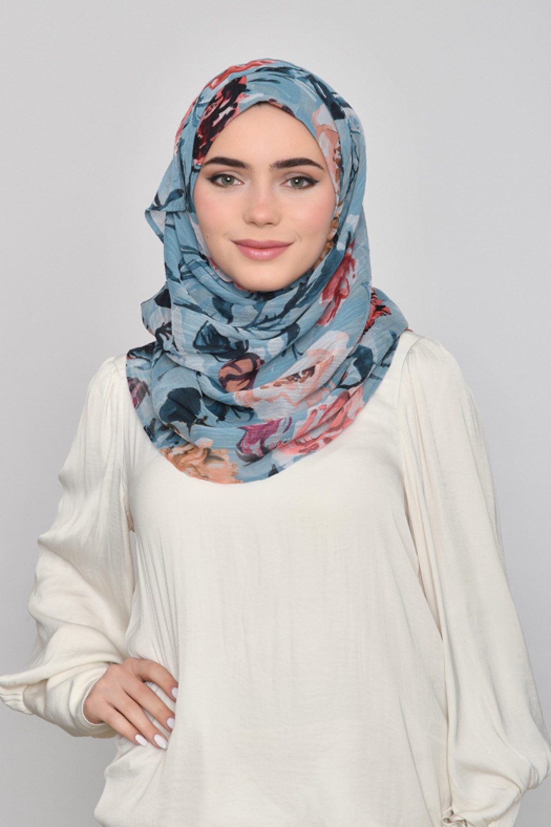 Fayrooz - Printed Crinkled Chiffon