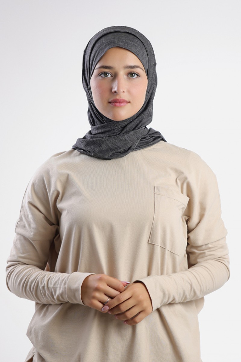 Freestyle Sports - Plain Heather Functional Mesh (Dark Gray)