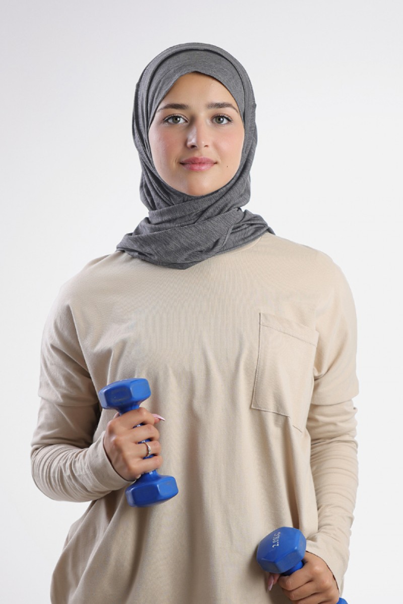 Freestyle Sports - Plain Heather Functional Mesh (Gray)