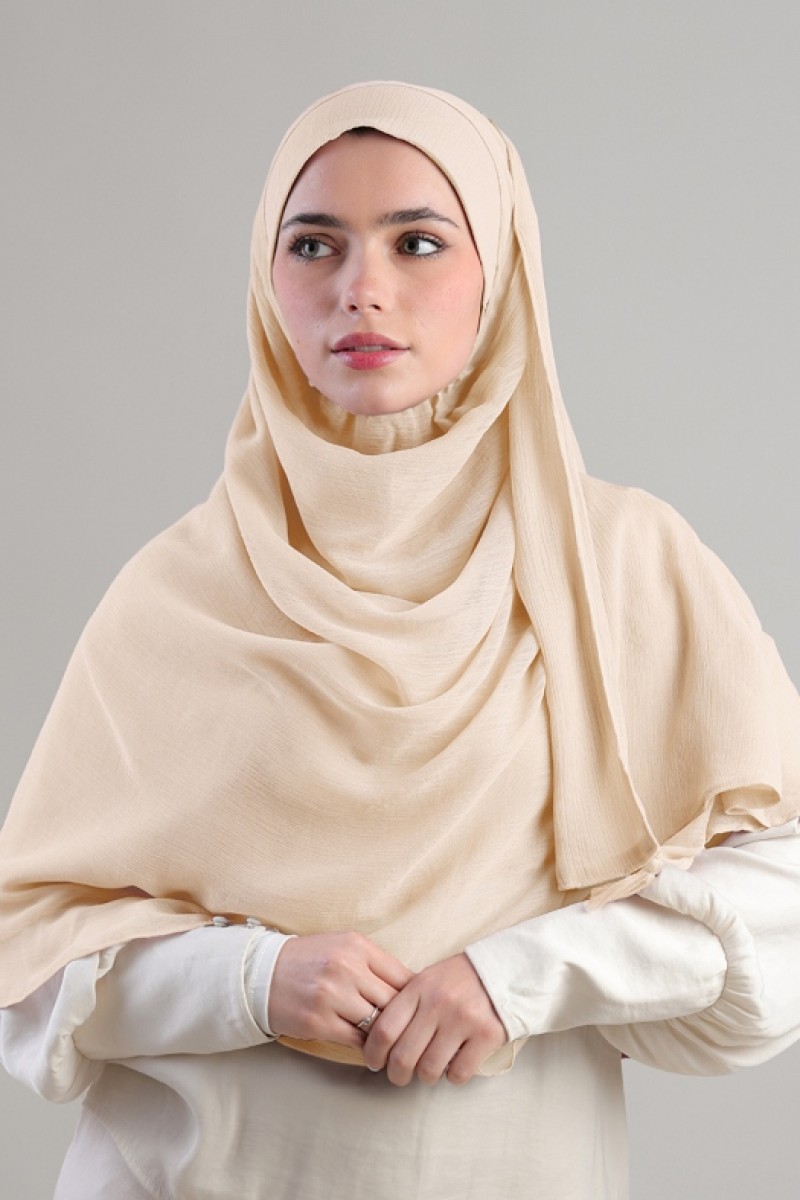 Frost - Plain Crinkled Chiffon