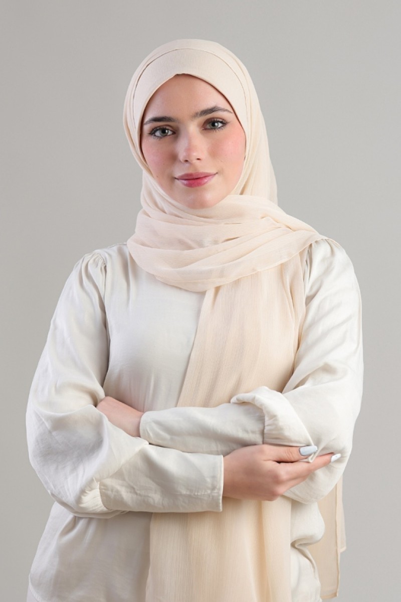 Frost - Plain Crinkled Chiffon