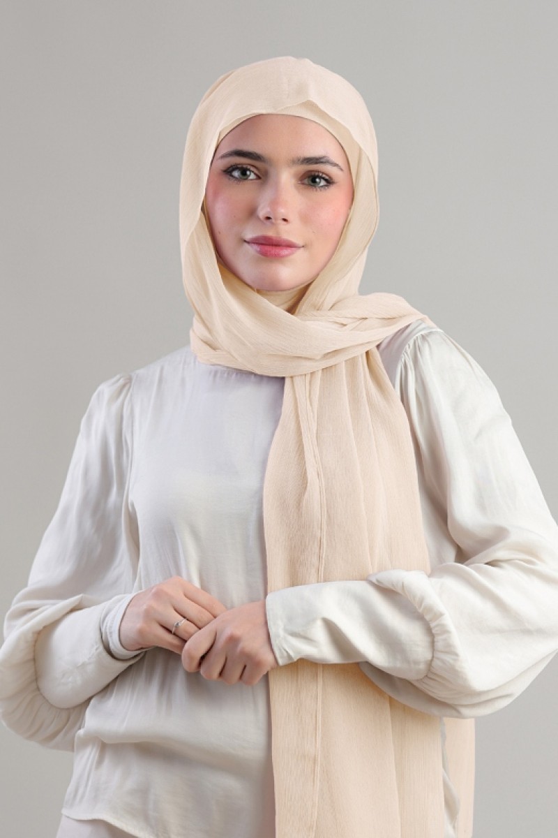 Frost - Plain Crinkled Chiffon